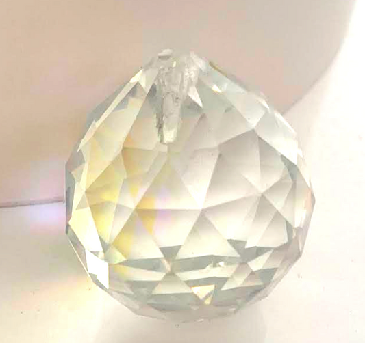 Buy 30mm CLEAR GLASS CRYSTAL PRISM RAINBOW LIGHT BALL (sold by piece or dozen) Bulk Price