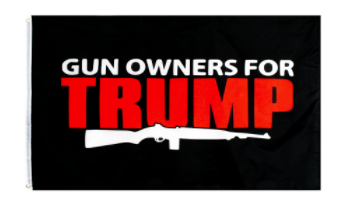 Wholesale GUN OWNERS FOR DONALD TRUMP 3 X 5 AMERICAN FLAG ( sold by the piece )