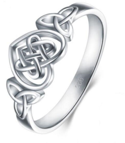Buy Celtic knot heart sterling silver ringBulk Price