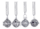 Buy Essential Oil Locket Necklace With Lava Ball Bulk Price