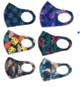 Wholesale TROPICAL / MARIJUANA LEAF face Mask with Filter Sleeve. Washable & reusable! (sold by the piece or dozen)