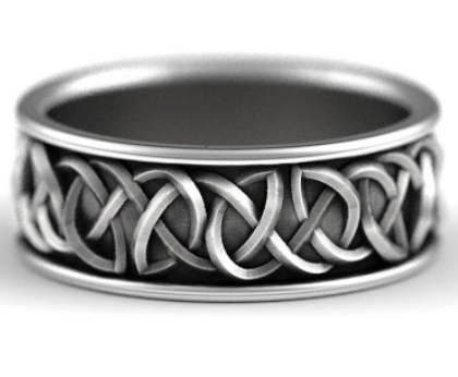 Wholesale CELTIC HOWLING WOLVES METAL BIKER RING ( sold by the piece)