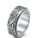 Wholesale Spinning Multiple Eyes Stainless Steel Ring