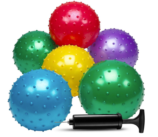 Buy 10 INCH LARGE KNOBBY BALLS WITH PUMP (Sold by the dozen)Bulk Price