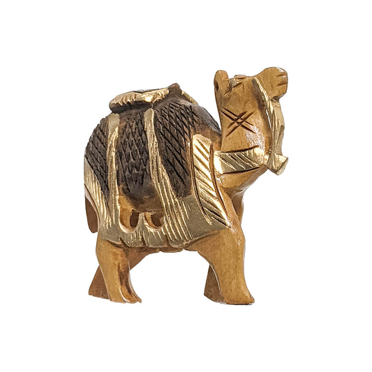 Hand Painted Wooden Camel Statue