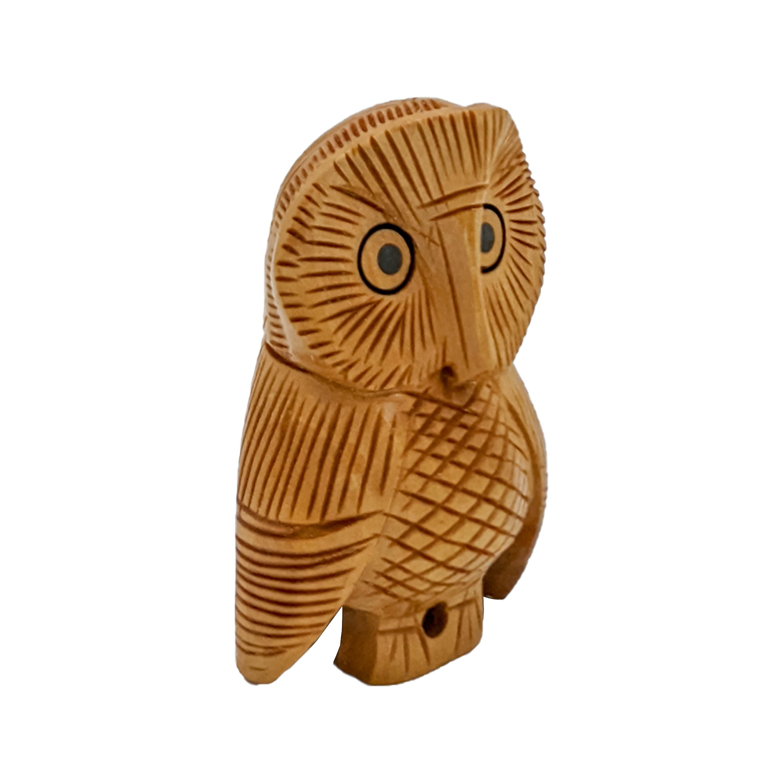 Bring Home the Charm of Handmade Wooden Owl Sitting