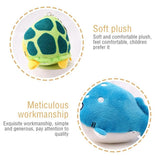 Add Some Fun to Your Kid's Keys with Our Small Plush Marine Life Shape Keychain Toy