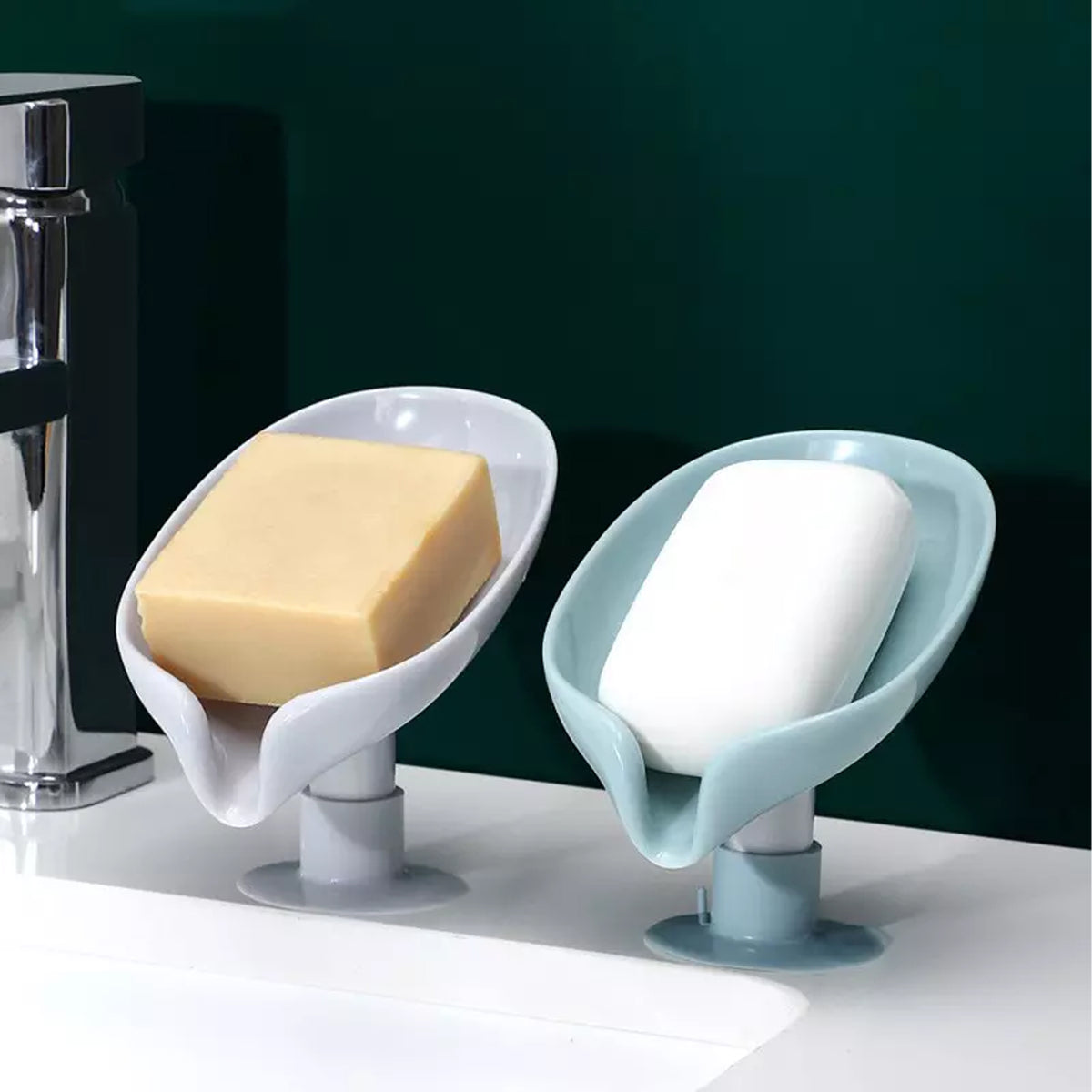Self Draining Soap Holder with Suction Cup - Keep Your Soap Clean and Dry