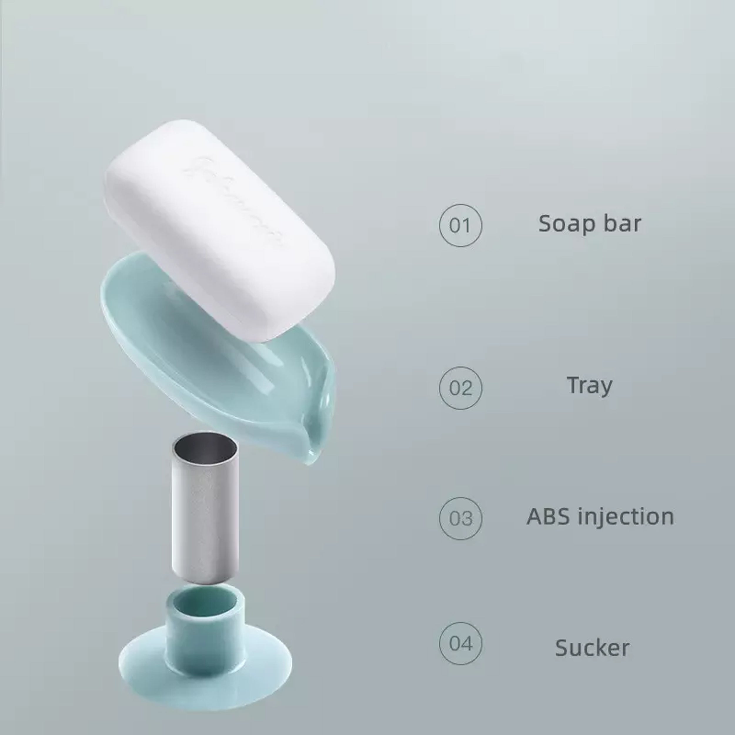 Self Draining Soap Holder with Suction Cup - Keep Your Soap Clean and Dry