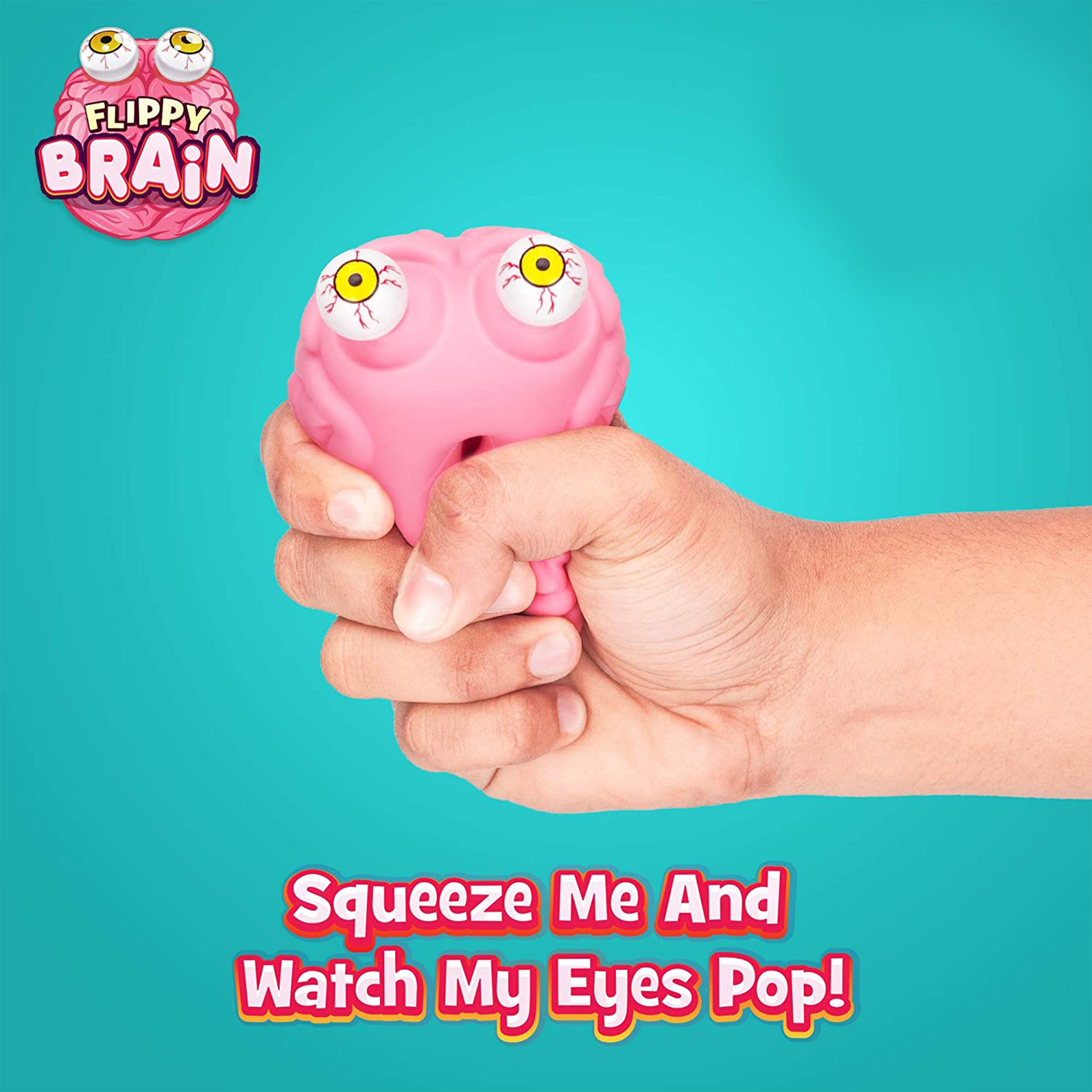Brain Fidget Brain Squishy Eye Popping Squeeze Fidget Toy for Kids & Adults ...