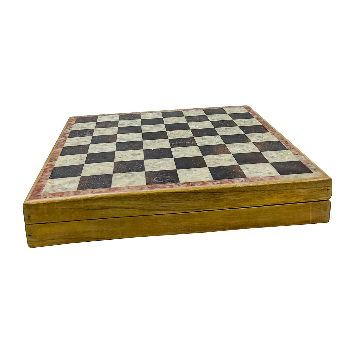 Play Chess in Style with Handmade Folding Wooden Bone Chess Board