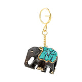 Handcrafted Elephant Keychain & Key Holder