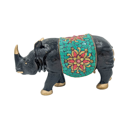 Add a touch of elegance to your home decor with Rhinoceros Statue