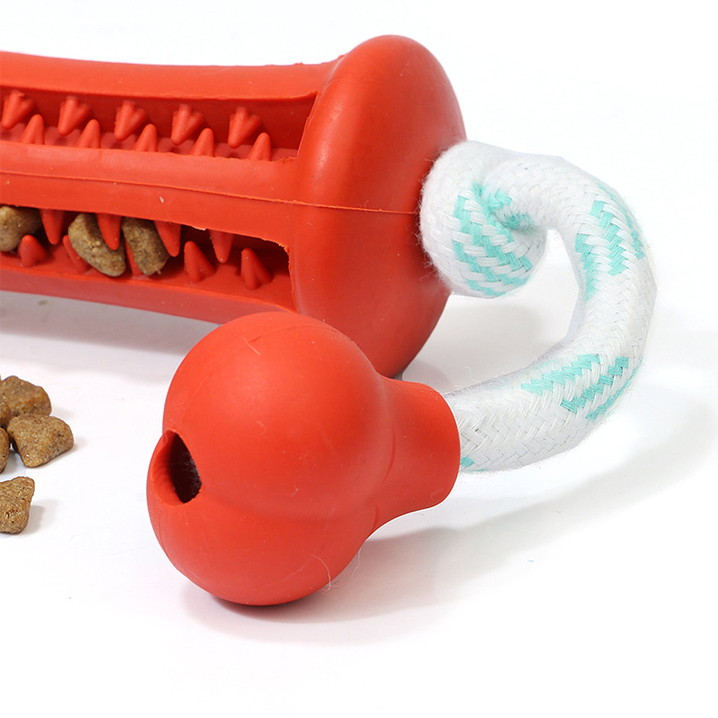 Close up view of Dog Chew Toy With Rope