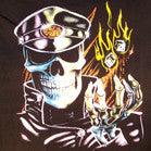 Wholesale SKELETON FLAME DICE BIKER SHORT SLEEVE TEE-SHIRT