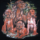 Wholesale RETRIEVER & PUPPIES DOGS BLACK SHORT SLEEVE TEE-SHIRT (Sold by the piece)