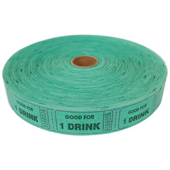 Wholesale Roll Tickets - Drink - Green