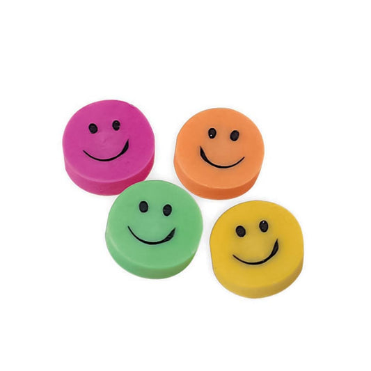 Mini Smiley Face Eraser For Kids In Bulk- Assorted