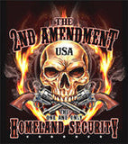 Wholesale 2nd AMENDMENT USA  BLACK SHORT SLEEVE TEE SHIRT (Sold by the piece)