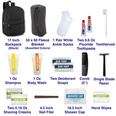 Essential Hygiene Kit 15-Piece with Backpack