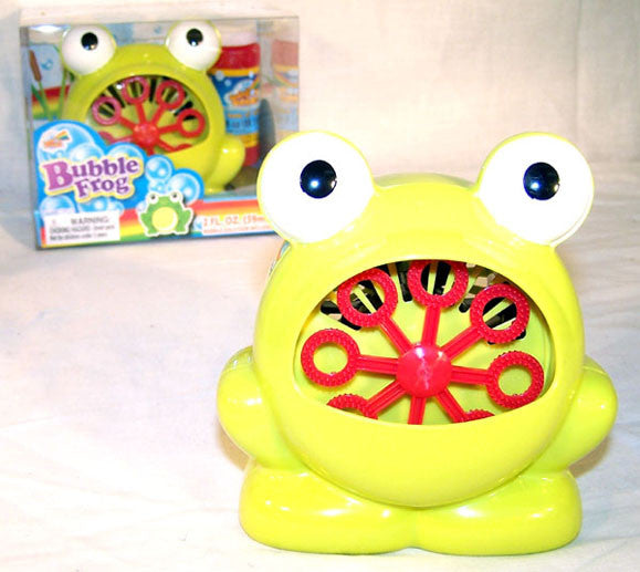 Buy GREEN FROG BUBBLE BLOWING MACHINE*- CLOSEOUT NOW $ 7.50 EABulk Price