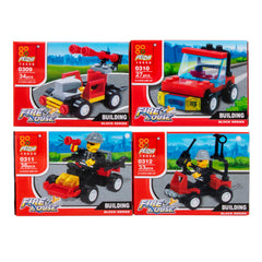 Micro Blocks Fire House Vehicles Toy For Kids