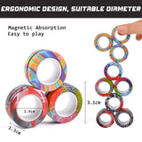 Tie Dye Color Magnetic Ring Fidget Toy