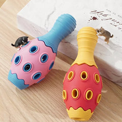 Bowling Fun: Multifunctional Interactive Leaking Ball Toy for Dogs