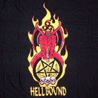 Wholesale HELLBOUND COLORED CLOTH 45 IN WALL BANNER / FLAG  (Sold by the piece) -* CLOSEOUT ONLY $ 1.95  EA