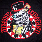Wholesale DEATH DEALER COLORED CLOTH 45 INCH WALL BANNER  (Sold by the piece) -* CLOSEOUT ONLY $ 2.95 EA