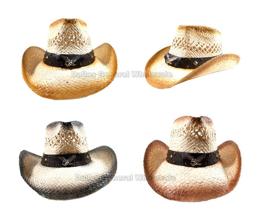 Eagle Straw Cowboy Hats Wholesale MOQ 12