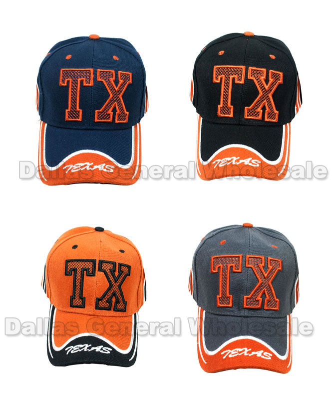 "TX" Design Casual Baseball Caps Wholesale