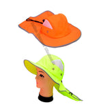 Neon Color Bucket Hats with Neck Cloak Wholesale