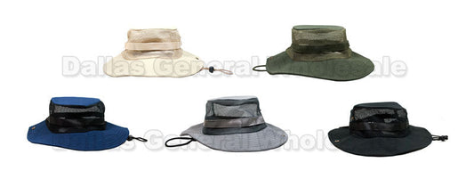 Bulk Buy Summer Mesh Bucket Hats Wholesale