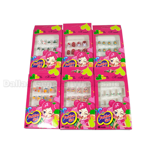 Bulk Buy Kids Fake Nail Art Sets Wholesale