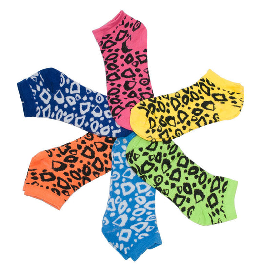 Cheetah Printed Ladies Funky Socks MOQ 12