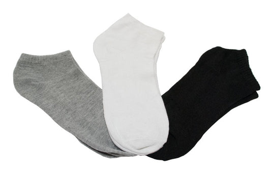 Ladies Solid Color No Show Sports Socks