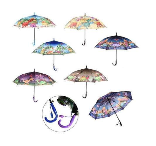 Bulk Buy Kids Dinosaurs Umbrellas Wholesale