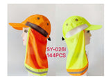 Neon Safety Caps w/ Neck Cloak Wholesale