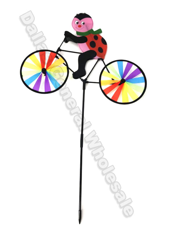 Ladybug with Bikes Windmills Wholesale MOQ -12 pcs