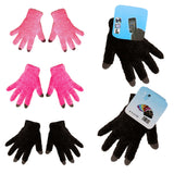 Buy Unisex Wholesale Touch Gloves in 3 Assorted Colors - Bulk Case of 48 Pairs