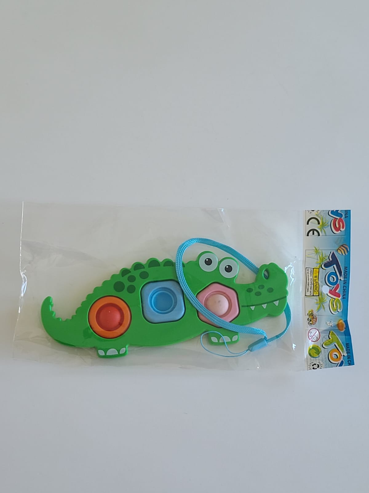 Green Crocodile Flipping Pop it Fidget Toys packing image