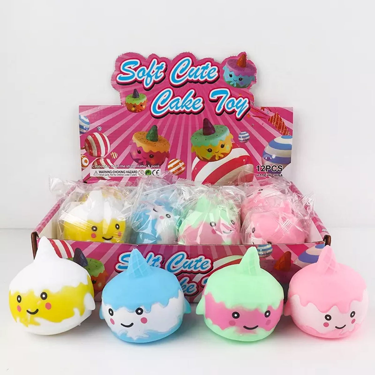 Squishy Cake Toy for Kids - Assorted Cake-Shaped Fidget Toys