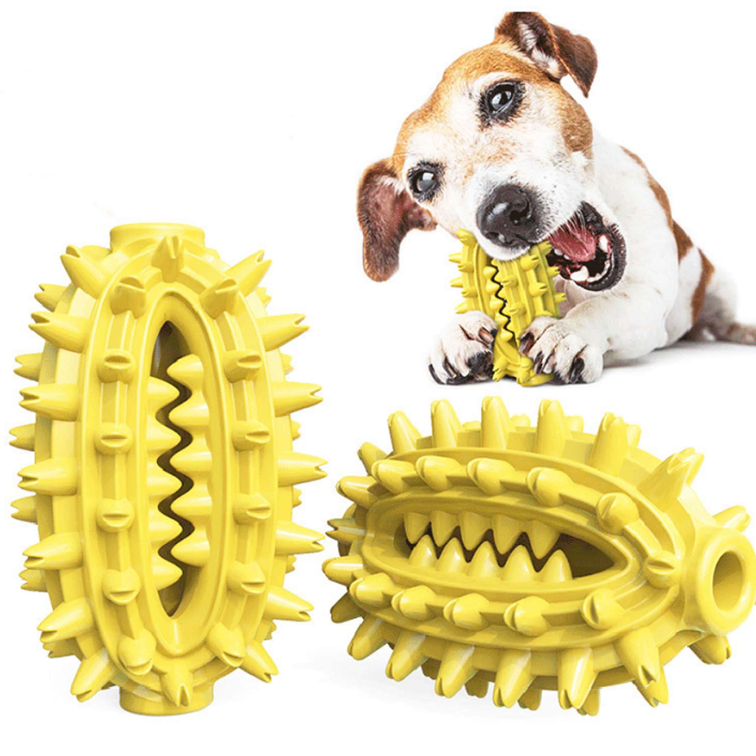 Keep Your Dog's Teeth & Gums Healthy With Durable Natural Rubber Dog Toy