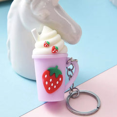 Add Sweetness to Your Keys with Ice Cream Cup Shaped Keychains