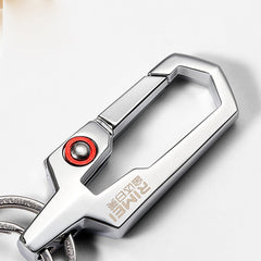 Metal Keychain With Double Rings