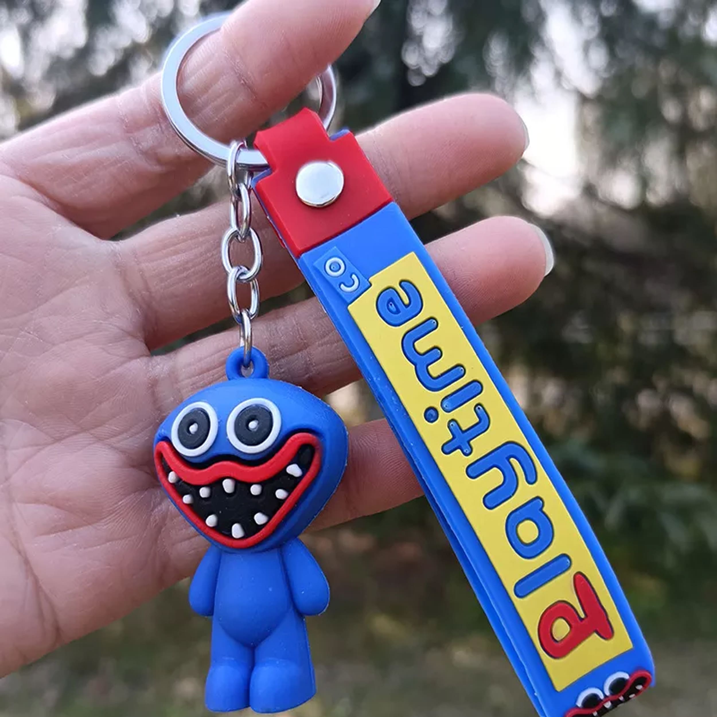  Monster Smiley Keychains Front