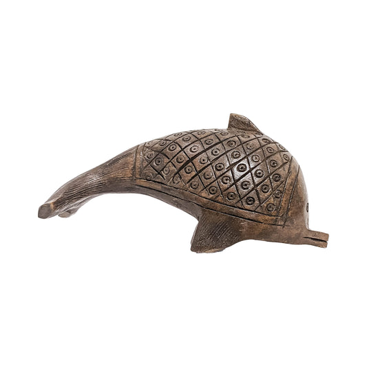 Add a Touch of the Ocean to Your Home Décor with Handcrafted Wooden Dolphin Statue  (6 Inches)