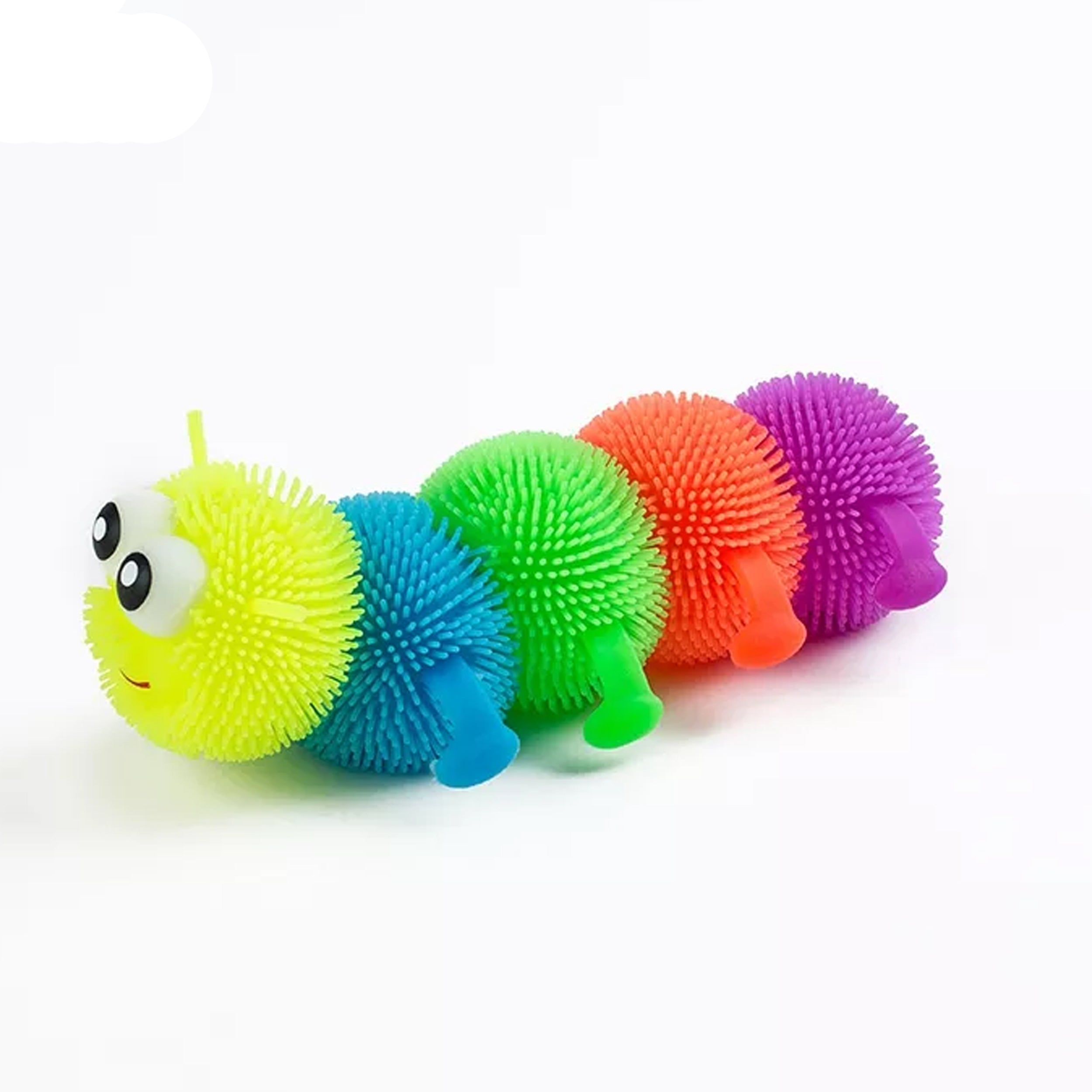 LED Worm Squishy Fidget Toy Illuminated Stress Relief Sensory Toy