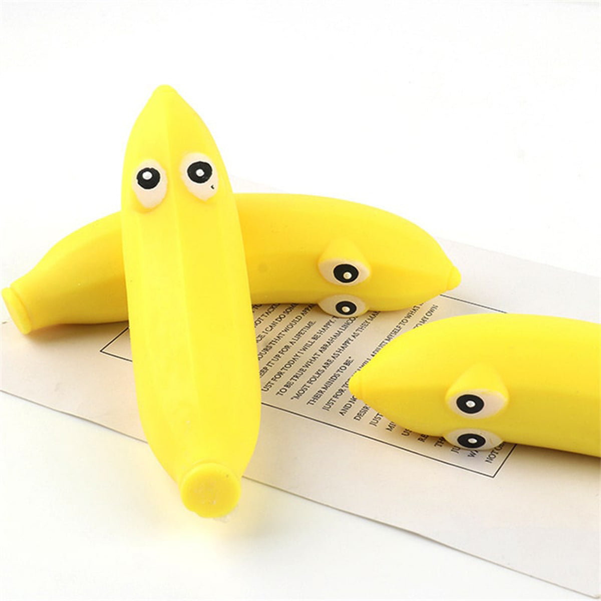 Add a Fun Twist to Your Fidget Collection with the Yellow Banana Sand Filled Fidget Toy